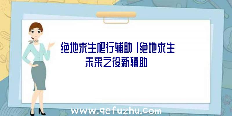 「绝地求生爬行辅助」|绝地求生未来之役新辅助